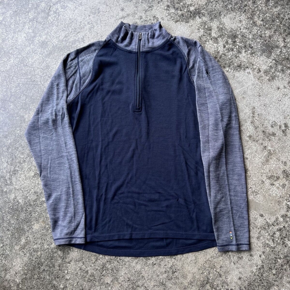 Smartwool Half Zip Pullover Merino Wool Fleece Mens